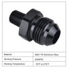 Picture of EVIL ENERGY 8AN Male Flare to 1/8" NPT Pipe Fitting Adapter Aluminum Straight Black 2PCS