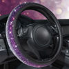 Picture of CAR PASS Bling Diamond Leather Steering Wheel Cover, Bling Sparkly Crystal Glitter Rhinestones Universal Fit 14" 1/2-15" Car Wheel Protector for Women Girl Fit Suvs,Vans,Sedans,Trucks, Purple Silver