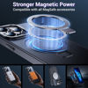 Picture of Temdan Magnetic Stand for iPhone 13 Pro Max Case,[with Magnetic Invisible Stand][Compatible with MagSafe][2Pcs Tempered Glass Screen Protector] Slim Translucent Matte Shockproof Phone Case 6.7" Black