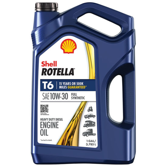 Picture of Shell Rotella T6 Full Synthetic 10W-30 Engine Oil (1-Gallon, Single Pack)