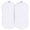 Picture of Waterproof Bassinet Mattress Pad Cover Compatible with Halo BassiNest Flex, Baby Bassinet, 2 Pack, Ultra Soft Bamboo Surface, Breathable and Easy Care