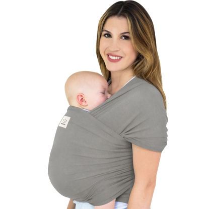 Picture of KeaBabies Baby Wrap Carrier - All in 1 Original Breathable Baby Sling, Lightweight,Hands Free Baby Carrier Sling, Baby Carrier Wrap, Baby Carriers for Newborn, Infant, Baby Wraps Carrier (Graphite)