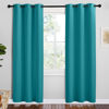 Picture of NICETOWN Room Darkening Curtains 78 inch Length 2 Panels, Peacock Teal, 2 Pieces, W42, Thermal Insulated Grommet Blackout Curtains for Modern Casual Elegant Bedroom Kids Room Theme Decoration