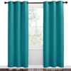 Picture of NICETOWN Room Darkening Curtains 78 inch Length 2 Panels, Peacock Teal, 2 Pieces, W42, Thermal Insulated Grommet Blackout Curtains for Modern Casual Elegant Bedroom Kids Room Theme Decoration