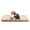 Picture of Dog Beds Crate Pad for Extra Large Dogs Fit Metal Dog Crates,Ultra Soft Dog Crate Bed Washable & Anti-Slip Kennel Pad for Dogs Cozy Sleeping Mat,Cream 48inch