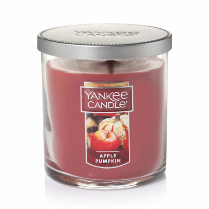 Picture of Yankee Candle Apple Pumpkin Scented, Classic 7oz Small Tumbler Single Wick Candle, Over 35 Hours of Burn Time