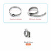 Picture of ZIPCCI Hose Clamp, 25 Pack Stainless Steel Worm Gear fuel line hose clamps, 6-12mm (1/4-1/2 inch)