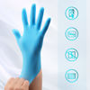 Picture of GMG SINCE1988 Exam Gloves,Blue Nitrile Gloves,Disposable Nitrile Gloves 4 Mil for House Cleaning, Food Preparation, Nursing, Auto Repair (X-Large Size, 100 Pack)