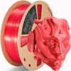 Picture of OVV3D Silk PLA Filament 1.75mm, Upgrade Red PLA Filament 3D Printer Filament, Silk Red 3D Printing Filament, 3D Filament 1.75 +/- 0.02mm, Silk 1.75 PLA Filament for 3D Printer and 3D Pen, 1kg