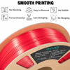 Picture of OVV3D Silk PLA Filament 1.75mm, Upgrade Red PLA Filament 3D Printer Filament, Silk Red 3D Printing Filament, 3D Filament 1.75 +/- 0.02mm, Silk 1.75 PLA Filament for 3D Printer and 3D Pen, 1kg