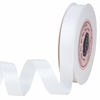 Picture of VATIN 5/8 inch Double Faced Polyester White Satin Ribbon -Continuous 25 Yard Spool, Perfect for Wedding Decor, Wreath, Baby Shower,Gift Package Wrapping and Other Projects