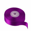 Picture of Solid Color Double Faced Purple Satin Ribbon 5/8" X 25 Yards, Ribbons Perfect for Crafts, Wedding Decor, Bow Making, Sewing, Gift Package Wrapping and More