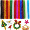 Picture of 200psc in 15 Glitter Colors, Pipe Cleaners,Glitter Pipe Cleaners, Chenille Stems, Pipe Cleaners for Crafts, Pipe Cleaner Crafts, Art and Craft Supplies.