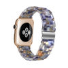 Picture of HOPO Compatible With Apple Watch Band 38mm 40mm 42mm 44mm Thin Light Resin Strap Bracelet With Stainless Steel Buckle Replacement For iWatch Series 8 7 6 5 4 3 2 1 SE (Ocean Blue/Silver,42/44/45/49mm)