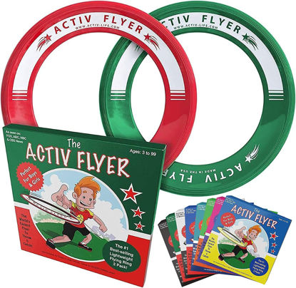 Picture of Activ Life The Active Flyer Flying Disc: Aerodynamic Frisbee Rings, Outdoor Toys & Summer Fun Beach Toys for Kids, Boys or Girls of All Ages, The Perfect Outdoor Toy Gift, 2pack, Christimas