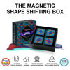 Picture of SHASHIBO Shape Shifting Box - Award-Winning, Patented Fidget Cube w/ 36 Rare Earth Magnets - Transforms Into Over 70 Shapes, Gift Box, Download Fun in Motion Toys Mobile App (Wings, 4 Pack)