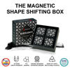 Picture of SHASHIBO Shape Shifting Box - Award-Winning, Patented Fidget Cube w/ 36 Rare Earth Magnets - Transforms Into Over 70 Shapes, Gift Box, Download Fun in Motion Toys Mobile App (Black & White, 4 Pack)