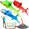 Picture of Dinosaur Toy Rocket Launcher for Kids - 6 Colorful Dinos - Fun Outdoor Kids Toys for Boys & Girls Ages 2, 3, 4, 5, 6-8 Year Old Christmas/Birthday Gift - Boy Stomp Rockets Toy - Dino kid Gifts Ages 3+