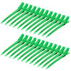 Picture of 24 Packs Duck Bill Clips, Bantoye 3.35 Inches Rustproof Metal Alligator Curl Clips with Holes for Hair Styling, Hair Coloring, Green