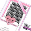 Picture of Cluster Lashes, 72 Pcs Individual Lashes, Lash Clusters DIY Eyelash Extension, Super Thin Band Reusable Soft & Comfortable (Infatuation-D-14mm)