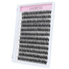 Picture of Cluster Lashes 240pcs 40D DIY Eyelash Extension D Curl Long Individual Lashes Faux Mink Lash Clusters Extensions 0.07 0.10 Black (40D-0.07D-17mm)