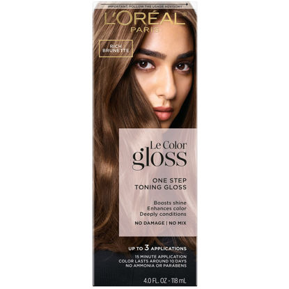 Picture of L’Oréal Paris Le Color One Step Toning Hair Gloss, Rich Brunette, 4 Ounce