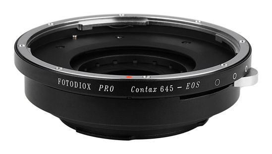 Picture of Fotodiox Pro IRIS Lens Mount Adapter Compatible with Contax 645 Lenses to Canon EOS EF/EF-S Cameras