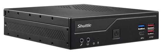 Picture of Shuttle XPC Slim DH470C Mini Barebone PC Intel H470 Support 65W Cometlake-s LGA1200 CPU No Ram No HDD/SSD No CPU No OS (Vesa Mount Included) ,Black