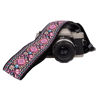 Picture of Art Tribute Pink Woven Camera Strap For All DSLR and SLR Camera, Embroidered Elegant Universal Neck & Shoulder Strap, BOHO Pattern. Best Gift for Photographers