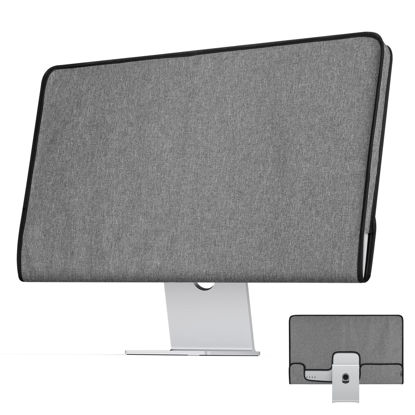 Picture of CaSZLUTION Monitor Cover Compatible with 27 Inch Apple Studio Display - Monitor Dust Cover Case Screen Protective Sleeve - Gray