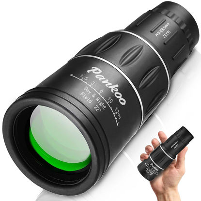 Picture of Pankoo 16X52 HD Monocular Telescope, 2023 High Power Compact Monoculars for Adults Kids, HD Monocular Scope for Bird Watching Hiking Concert Travelling