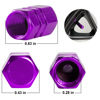 Picture of JUSTTOP Car Tire Valve Stem Caps, 12pcs Air Caps Cover, Universal for Cars, SUVs, Bike, Trucks and Motorcycles-Purple