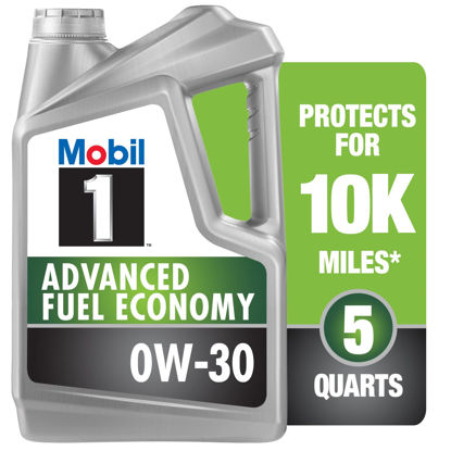 Picture of Mobil 1 Advanced Fuel Economy Full Synthetic Motor Oil 0W-30, 5 Quart