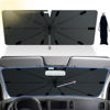 Picture of Windshield Sun Shade with 360° Rotating Shaft -Upgraded Car Sunshade with Window Breaker, Car Umbrella Sun Shade Cover for UV Protection