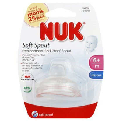 Picture of Nuk Replacement Spouts Clear Silicone - 9 Pack