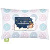 Picture of Toddler Pillow with Pillowcase - 13x18 My Little Dreamy Pillow, Organic Cotton Toddler Pillows for Sleeping, Kids Pillow, Travel Pillows, Mini Pillow, Nursery Pillow, Toddler Bed Pillow (Donuts)