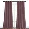 Picture of NICETOWN Dry Rose Blackout Curtains 96" Long for Office, Dining Room, Guest Room, 55" Wide, 2 Pieces, Sound Reducing Heat and Cold Block Curtain Panels for Modern Room Decorative