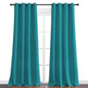 Picture of NICETOWN Room Darkening Curtains 102 inch Length 2 Panels, Peacock Teal, 2 Pieces, W55, Thermal Insulated Grommet Blackout Curtains for Modern Casual Elegant Bedroom Kids Room Theme Decoration