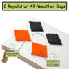 Picture of SPORT BEATS Cornhole Bags All Weather Set of 8 for Cornhole Toss Games-Regulation Weight & Size-Includes Tote Bags