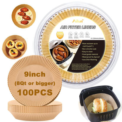 30 pcs Air Fryer Paper Liners Disposable, 6.3 Inch Max Xl Large
