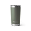 Picture of YETI Rambler 20 oz Tumbler, Stainless Steel, Vacuum Insulated with MagSlider Lid, Camp Green