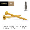 Picture of Deck Plus 48412 Wood Screws #8 x 1-5/8", Tan, 5lb Box