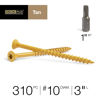 Picture of Deck Plus 48419 Wood Screws #10 x 3", Tan, 5lb Box