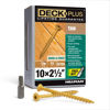 Picture of Deck Plus 48415 Wood Screws #10 x 2-1/2", Tan, 1lb Box