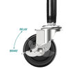 Picture of HOLKIE Caster Wheels 3 inch Locking Stem Casters, 5/16" -18 x 1-1/2" (Stem Diameter 5/16", Stem Length 1-1/2") Threaded Stem Casters Swivel Casters Set of 4 Heavy Duty Castors Black