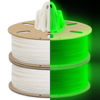 Picture of DURAMIC 3D PLA Glow in The Dark Filament 1.75mm Glow Green 2 Pack, 3D Printing PLA Filament 1.75mm Dimensional Accuracy +/- 0.05 mm, 1kg Spool