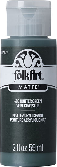 FolkArt Matte Acrylic Paint - Hunter Green, 2 oz, Bottle