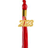 Picture of GraduationMall Double Color Graduation Tassel with 2023 Year Charm 9" Red/White