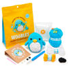 Picture of The Woobles Beginners Crochet Kit with Easy Peasy Yarn as seen on Shark Tank - with Step-by-Step Video Tutorials - Pierre The Penguin