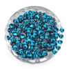 Picture of LPBeads 3000 Pieces SS16 Blue Zircon Hotfix Rhinestones Flatback Round Crystal Glass Rhinestones Gems for Crafts Nail Face Art Clothes Shoes Bags DIY